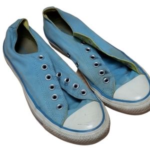 CONVERSE | LIGHT BLUE ALL STARS NO LACES, SIZE 9